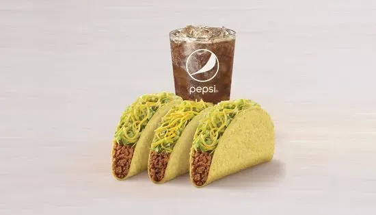 3 Crunchy Tacos Combo