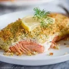 Parmesan Panko Crusted Atlantic Salmon