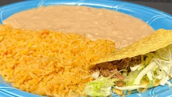 Taco rice & beans