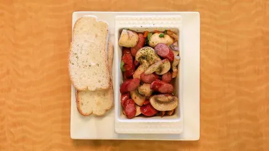 Garlic Mushrooms & Sausage