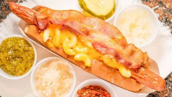 Bacon Mac & Cheese Dog