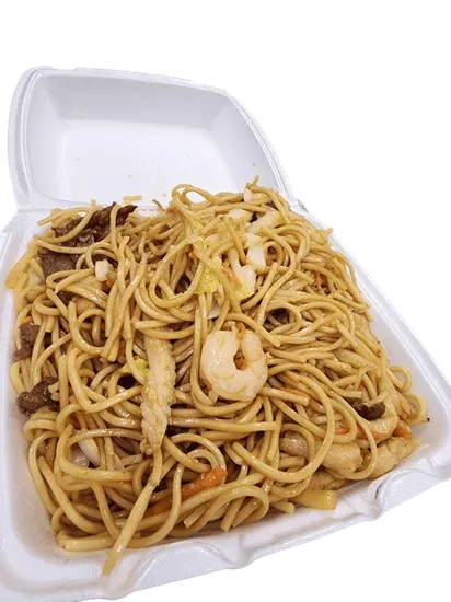 LM 7. Beef , Chicken & Shrimp Lo Mein