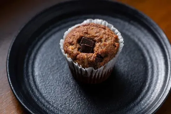 Almond Butter Chocolate Chunk Paleo muffin