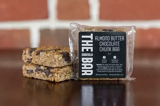 Almond butter Chocolate Chunk Granola bar