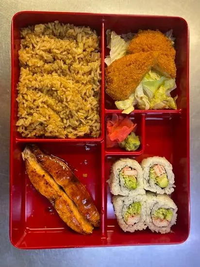 Bento Box Salmon Teriyaki