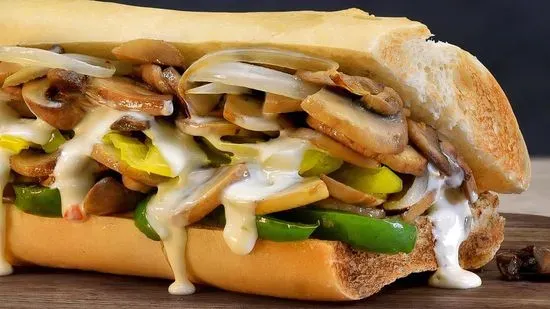 MUSHROOM PHILLY (vegetarian-friendly, no steak)