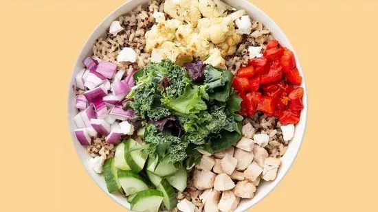 Grilled Chicken Mediterranean Warm Grain Bowl