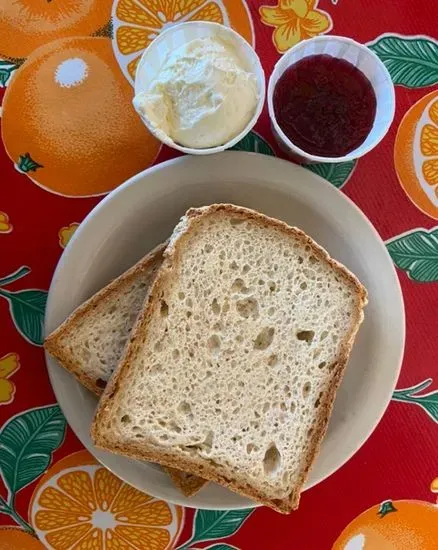 Gluten-Free Toast with Butter & Jelly