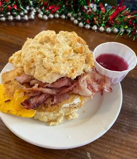 Ham, Egg, & Cheese Biscuit