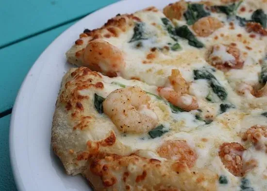 MED Shrimp Alfredo Pizza