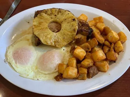 Pineapple Plantation Pork Chops & Eggs