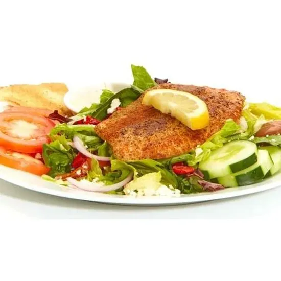 Greek Salad with Tilapia