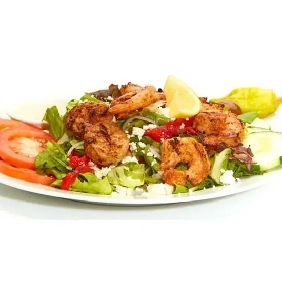 Greek Salad w/ Grilled Shrimp