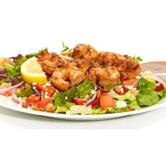 Mediterranean Salad w/ Grilled Shrimp