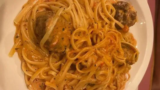 Linguine Meatballs