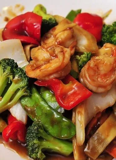 Shrimp With Chinese Veg