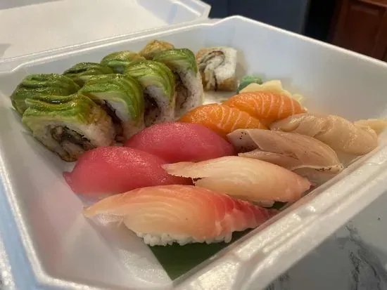 H. Dragon Roll & 8pc Nigiri