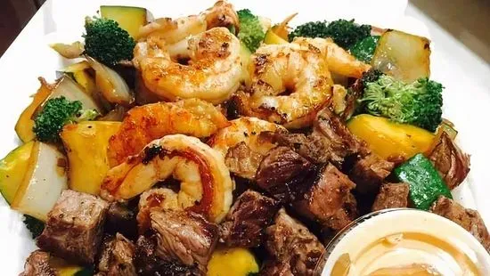 Chicken, Steak & Shrimp