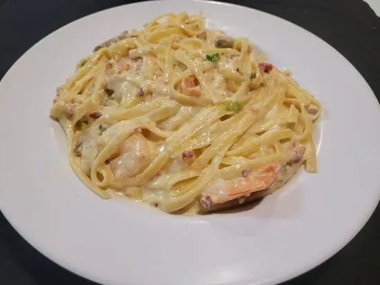 41. Shrimp Carbonara