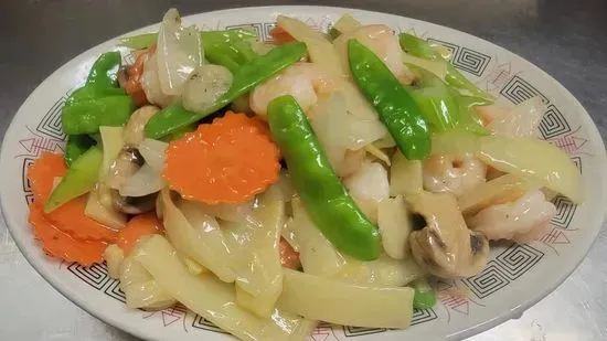 Fresh Shrimp with Pea Pods