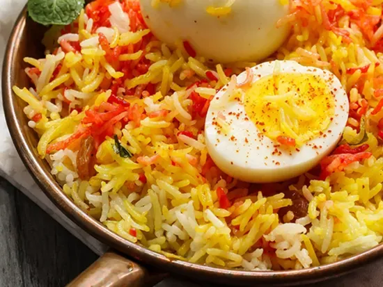 Egg Biryani (Boiled)