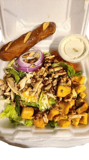Half Garden Salad with Chicken