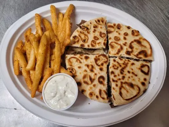 Grilled Cheese with Gyro (Meal)