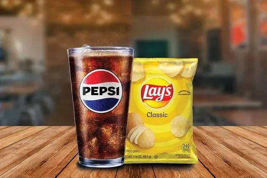 Combo Small Chip & Medium Fountain Drink