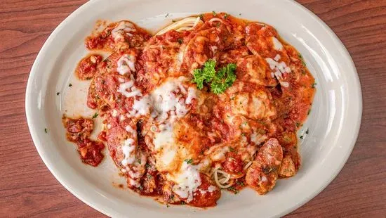 Spaghetti Sausage Parmigiana