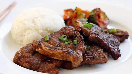 Rice With Kalbi ( com suong Bo)