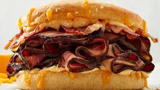 Beef Bacon Smokecheesy Sandwich