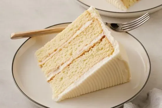 White Chocolate Cake Slice