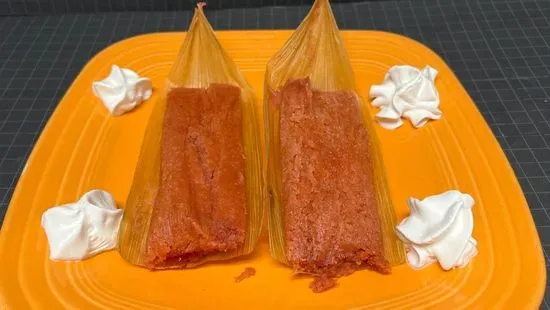 Strawberry Tamales  ( two )