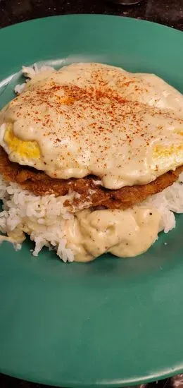 8oz. Kountry fried Loco moco