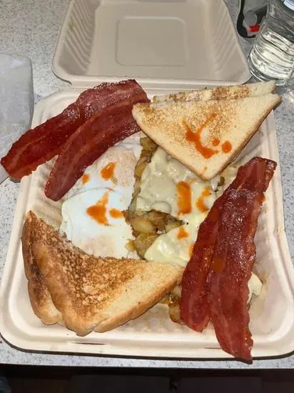 Two Eggs, Any Style with Turkey Bacon