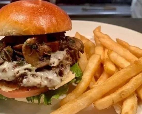 Swiss Mushroom Burger