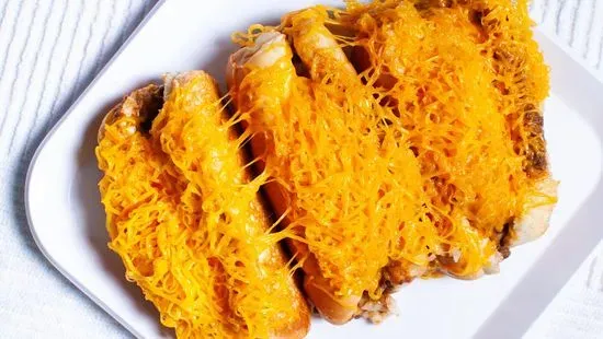 3 Cheese Coneys *Chili and Cheese on Side*