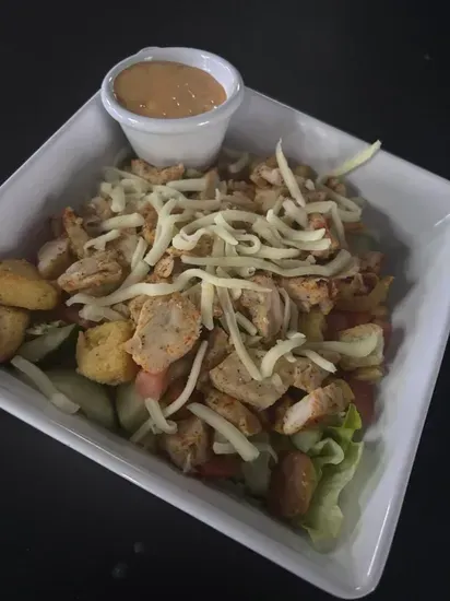 Spicy Chicken Strip Salad