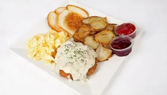 COUNTRY FRIED STEAK & EGGS