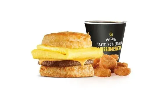 Sausage Egg & Cheese Biscuit Combo