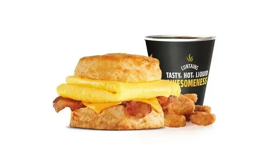 Bacon Egg & Cheese Biscuit Combo