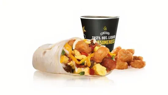 Loaded Breakfast Burrito Combo