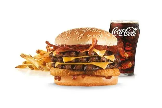 Triple Western Bacon Cheeseburger® Combo