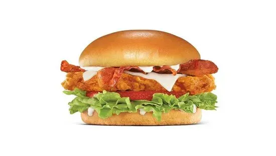 Hand-Breaded Bacon Swiss Chicken Sandwich