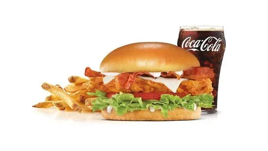 Hand-Breaded Bacon Swiss Chicken Sandwich Combo