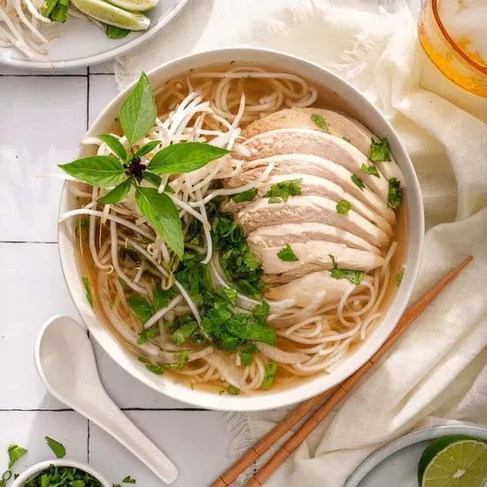 Vietnamese Pho Chicken Noodle Soup 越南鸡面