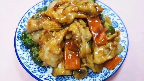 Chicken with Mixed Vegetables 杂菜鸡