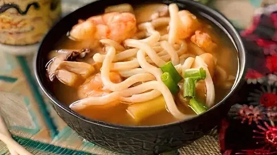 Shrimp Udon Noodle Soup 虾乌冬面