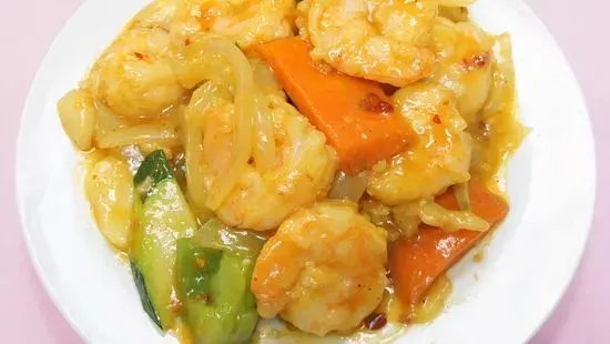 C40. Curry Shrimp(晚)咖喱虾