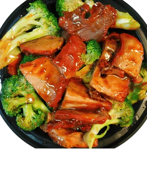 Roast Pork with Broccoli 芥兰叉烧